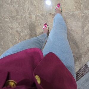 Vintage Stuart Weitzman for Mr. Seymour Floral Watercolor Heels